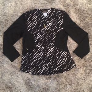 Zebra Scrub Jacket